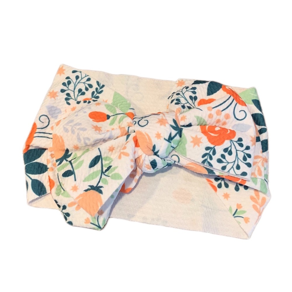 ⛄️SPRINGTIME VIBES BIG BOW BABY HEADBAND